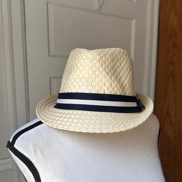 Kenny K. Stingy Brim Toyo Straw Fedora Hat Straw Paper Neutral Sz Large NWOT - Picture 12 of 16